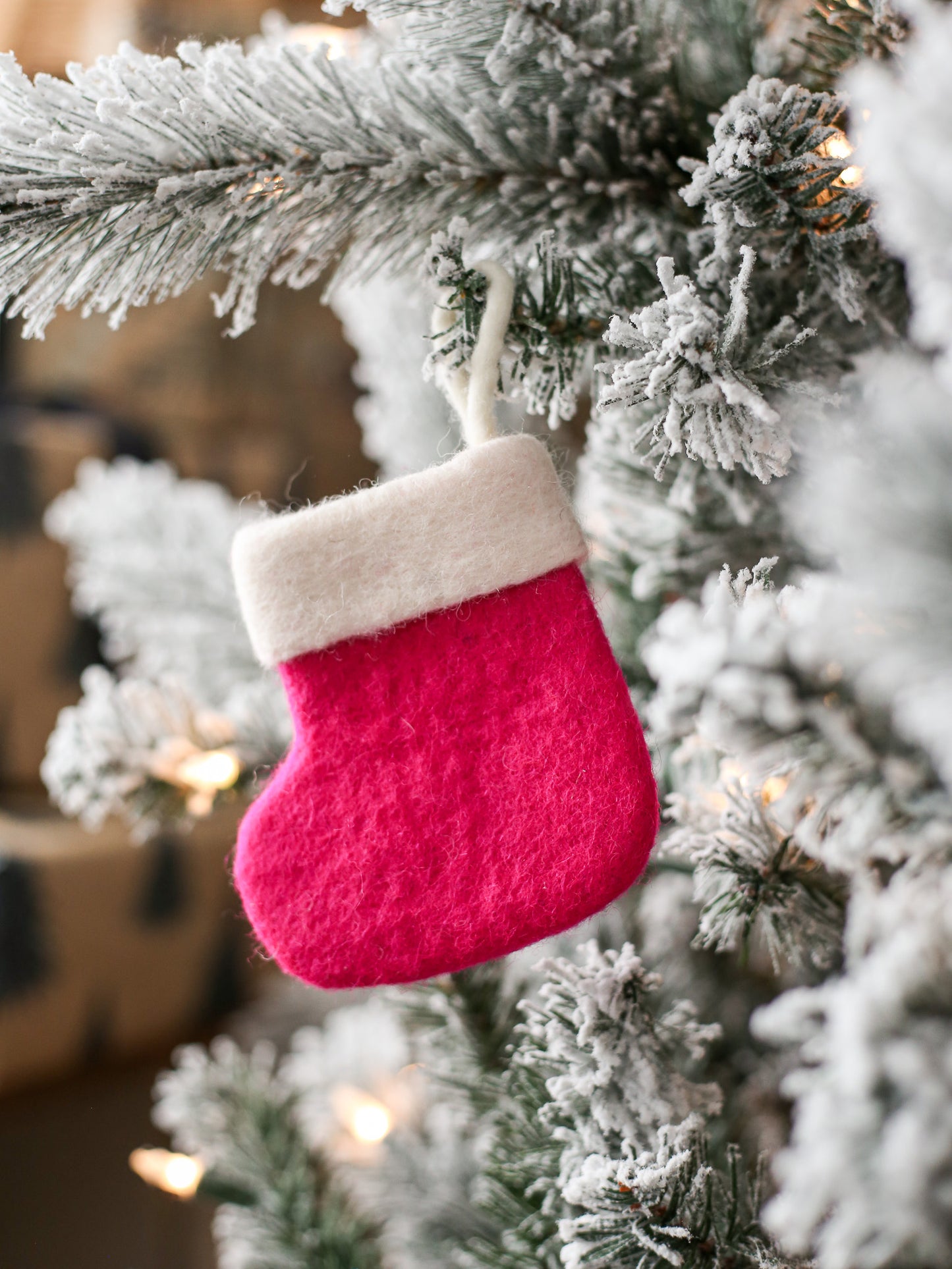Mini Christmas Stocking Ornaments | Assorted Colours