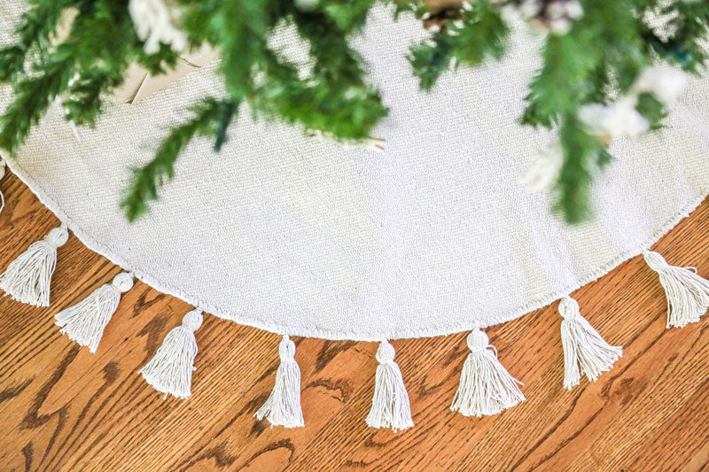 If you are looking for a Boho Canvas Tree Skirt online, Alma Home & Vintage has a vast array of holiday decor and christmas products.