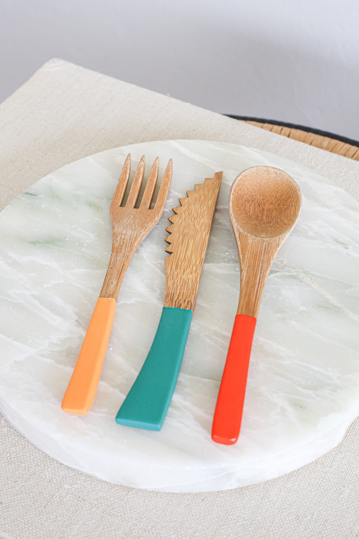 Reusable Wooden Utensil Set | With Carrying Pouch