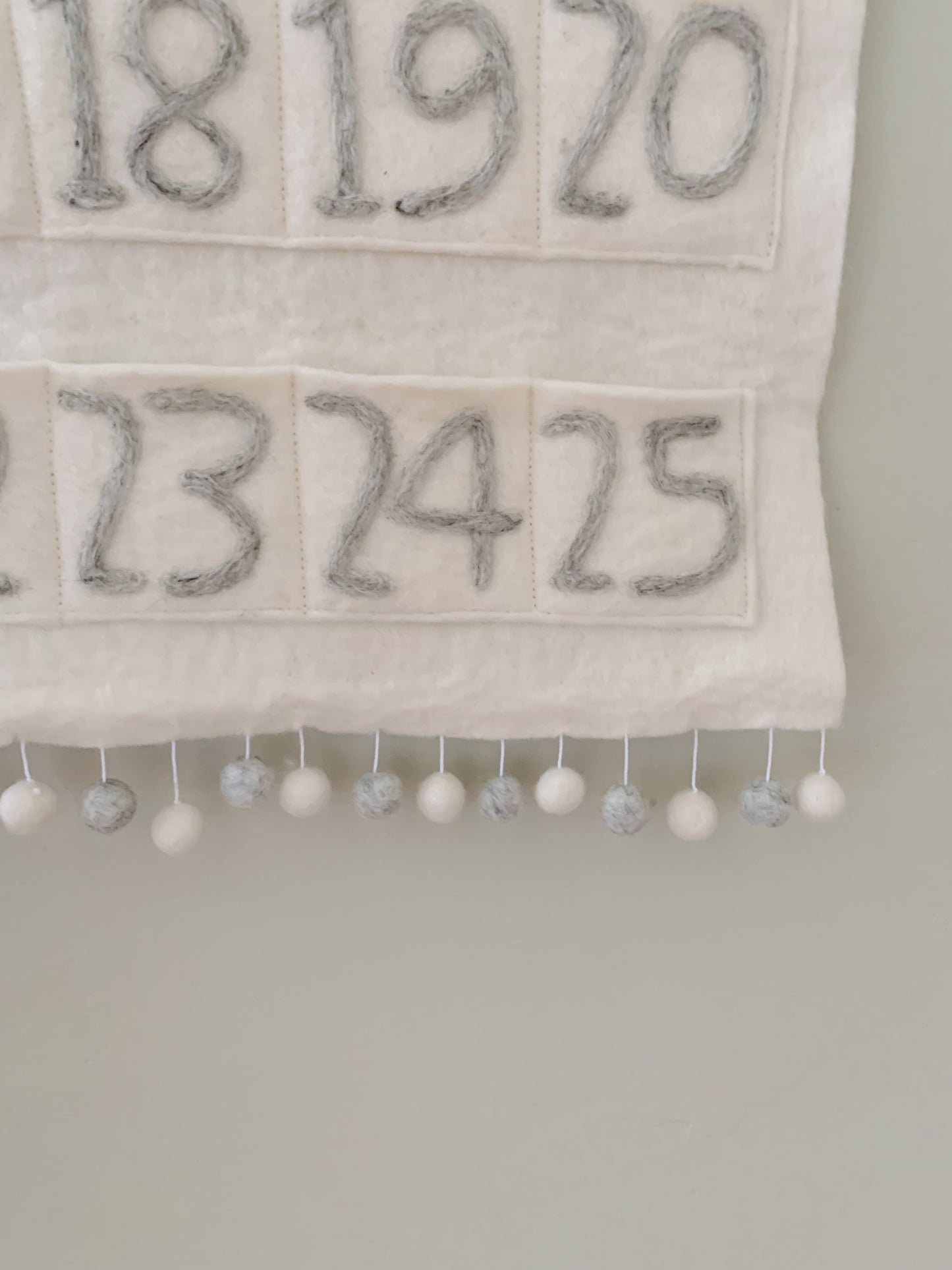 Wool Advent Calendar | Ivory Grey
